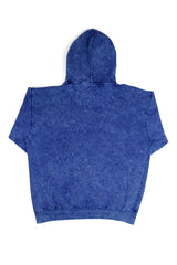Butterflies Navy Acid Wash Hoodie