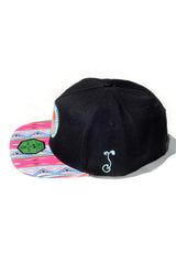 FESTY BESTY X Grassroots California Not All Who Wander Hat Black/Pink/Teal