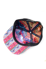 FESTY BESTY X Grassroots California Not All Who Wander Hat Black/Pink/Teal