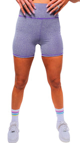 Dreamy Vivid Purple Biker Shorts