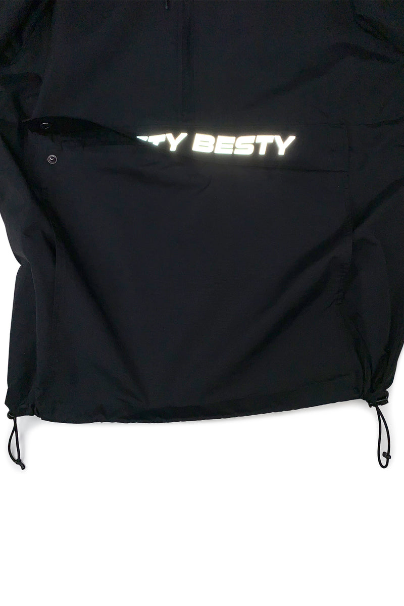 Festy Besty MotoSport Anorak [001] Black Checkers 3M Reflective Logo