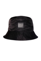 Black Nylon Bucket Hat