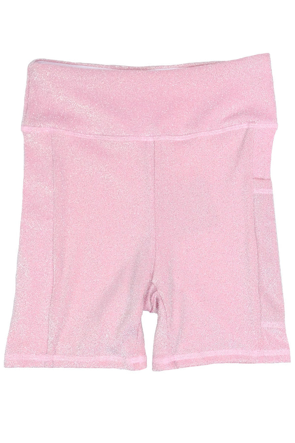 Dreamy Pastel Pink Biker Shorts