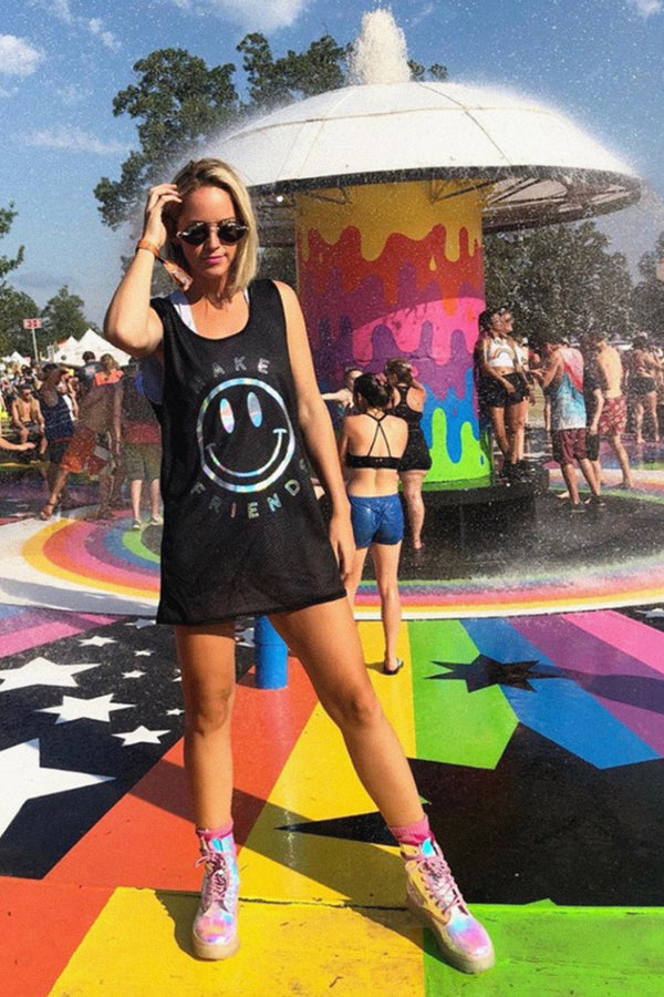 Festy Besty - Make Friends Basketball Jersey | Bonnaroo Music Festival