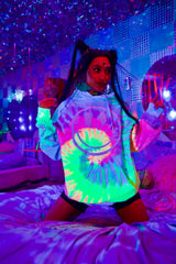 Festy Besty X Pamela Seco X Marina Fini - Make Friends Neon Tie Dye Hoodie
