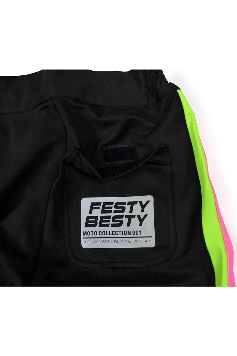 Festy Besty Motosport[001] Jogger Black/Neon Pink/Neon Green/Checkered