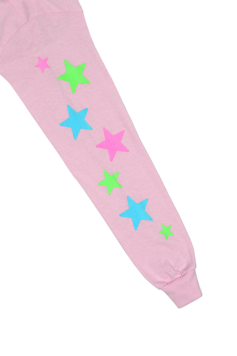 Festy Besty Super-Air Glow In The Dark Stars Long sleeve (Pink)